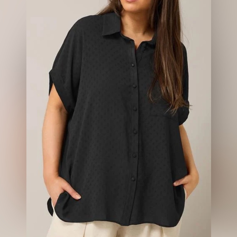 Evans Clip Dot Button Up Shirt